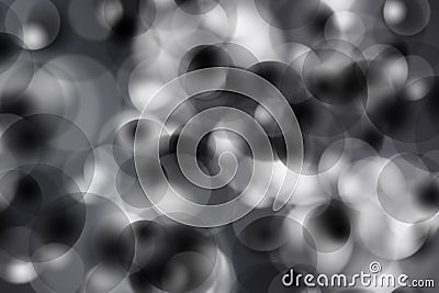 Abstract blurred background bokeh black and white from a variety of transparent circles, bubbles Stock Photo