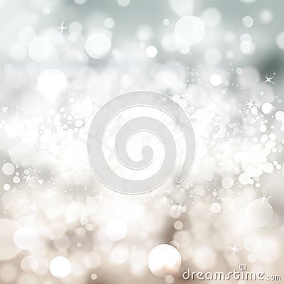 Abstract blurred background with bokeh. Vector light backdrop w Vector Illustration