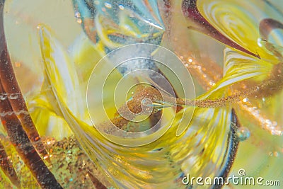 Abstract blurred background of flowing glass forms. Stock Photo