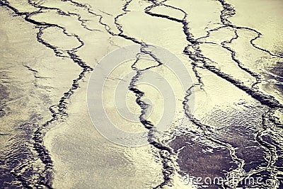 Abstract blurred background made of water surface. Stock Photo