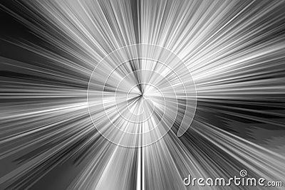 Abstract blurred black with light burst Stock Photo