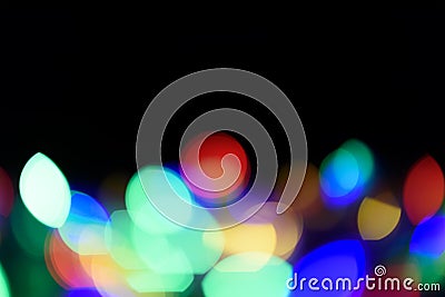 Abstract blurred christmas ligth background Stock Photo