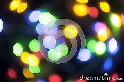 Abstract blurred christmas ligth background Stock Photo