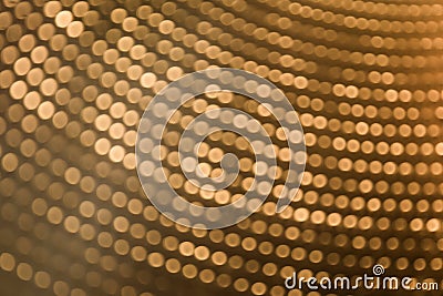 Abstract blurred of golden colour backgrounds with circle lights Stock Photo