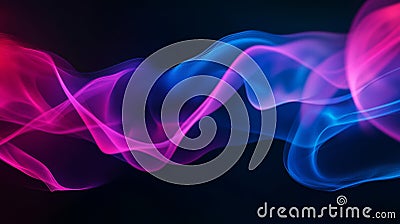 Abstract Blurred Gradient Mesh Background in Bright Colors for Digital Art and Design Generative AI Cartoon Illustration