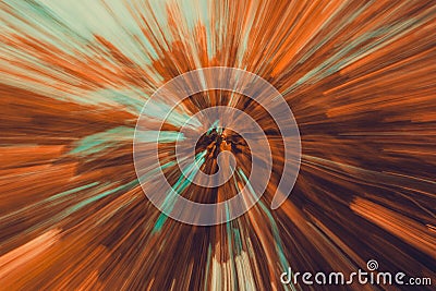 Abstract blurred landscape with movement effect, for a speed mot Stock Photo