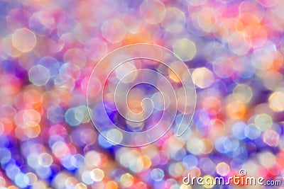 Abstract blurred light circles and octagons colorful macro background Stock Photo