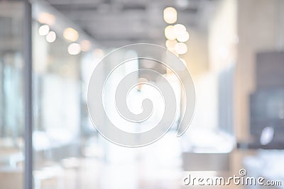 Abstract blurred office interior background Stock Photo