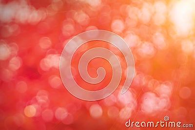 Abstract blurred red color for background, Blur festival lights outdoor and pink bubble focus texture decoration for celebration Stock Photo