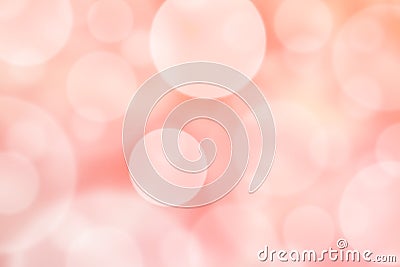 Abstract Blurred Shiny Circles in Pink Background Stock Photo