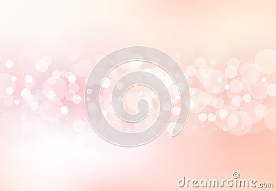 Abstract blurred soft focus bokeh of bright pink color background concept Vector Illustration