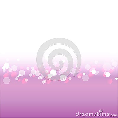 Abstract blurred soft focus bokeh of bright white, violet and pink background Vector Illustration