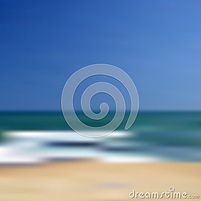 Abstract blurred unfocused beach vector background eps10 Vector Illustration