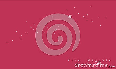 Abstract blurred vector background with light glare, bokeh and glowing particles color viva magenta. Lighting effects of Vector Illustration