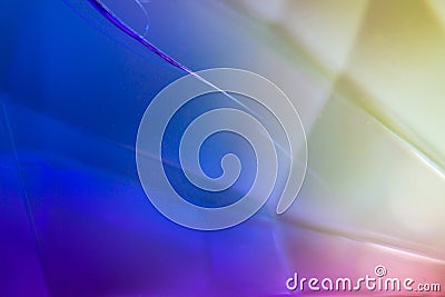 Abstract, blurry, and colorful glass with a vibrant and dynamic composition Stock Photo