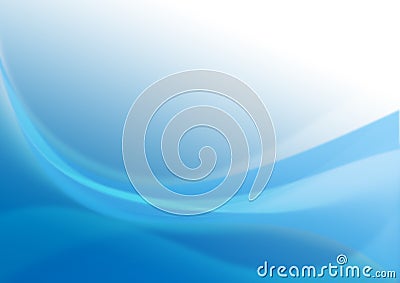 Abstract Blurry Curves in Blue Background Stock Photo