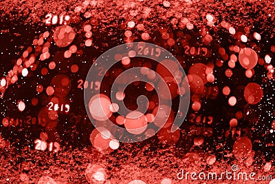 Abstract bokeh background for the New Year Stock Photo