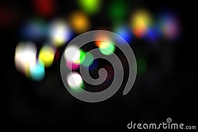 Abstract bokeh background, bokeh overlay, blurred lights, colorful bokeh illustration Cartoon Illustration