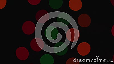 Abstract deep bokeh background of shining blurred multicolored lights Stock Photo