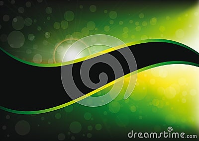 Abstract bokeh background with space motive Vector Illustration