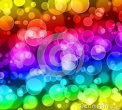 Abstract bokeh glitter ,rainbow colorful background Stock Photo