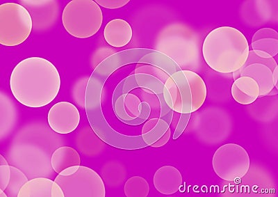 Abstract bokeh light bubble purple background decoration Stock Photo