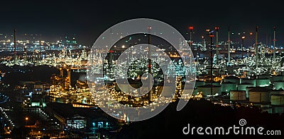 Abstract bokeh night garden in city background Stock Photo