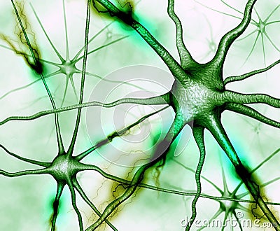 Abstract brain neurons illustration design Cartoon Illustration
