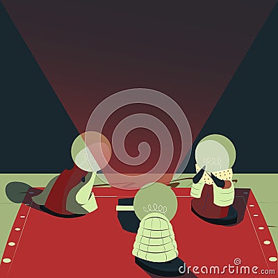 Abstract Brainstorming Problem Solutions, Careful Thinking Concept, Critical Logical Reasoning, Solving Puzzle Ideas Vector Illustration