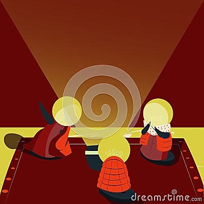 Abstract Brainstorming Problem Solutions, Careful Thinking Concept, Critical Logical Reasoning, Solving Puzzle Ideas Vector Illustration