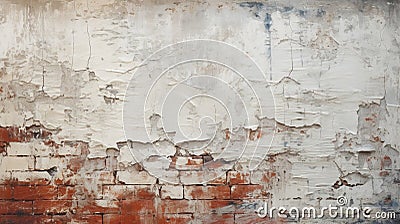 Abstract brick wall Old stained stucco texture, copy space Stock Photo