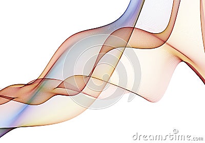 Abstract bright background. Multicolored waves on white background Stock Photo