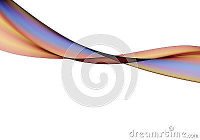 Abstract bright background. Multicolored waves on white background Stock Photo