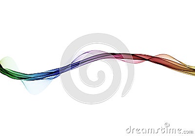 Abstract bright background. Multicolored waves on white background Stock Photo