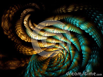 Abstract Bright Feathering Background Fractal Art Stock Photo