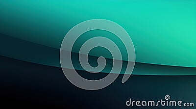 Abstract bright motion wavy lines. Dark green black curves gradient. Futuristic and elegant background Stock Photo