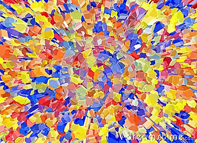 Abstract Bright Multicolored 3d particle Burst Backgrounds Stock Photo