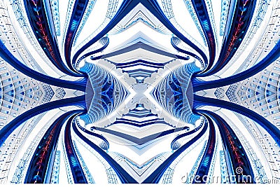 Abstract bright organic pattern symmetrical wallpaper Stock Photo