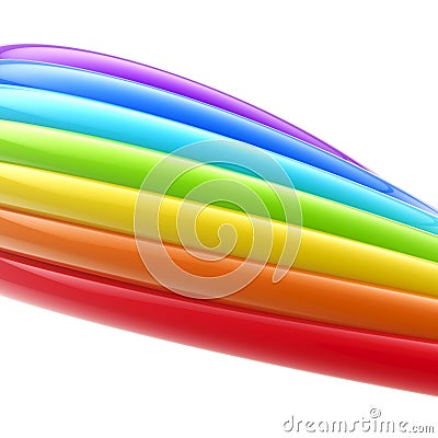 Abstract bright rainbow glossy background Stock Photo