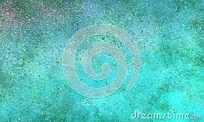 Abstract bright saturated background with textural small stones and grains, small volumetric colored texture. Emerald turquoise Stock Photo