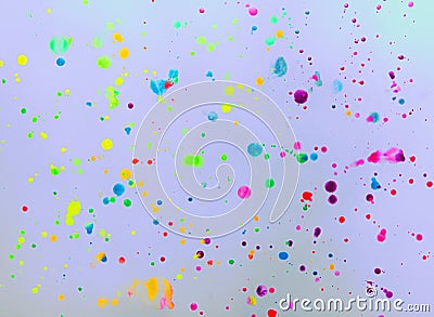 Abstract Bright Spotted Colorful Hand-Drawn Watercolor Background. Stock Photo