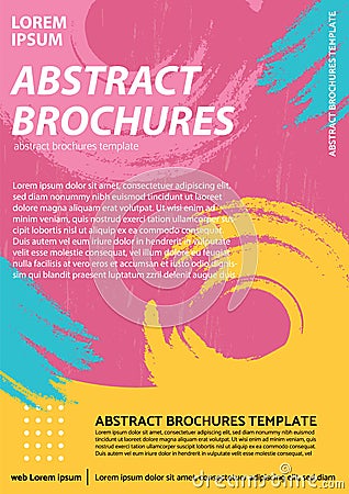 abstract brochures template design 03 Vector Illustration