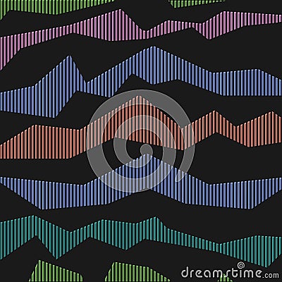 Abstract broken striped background Vector Illustration