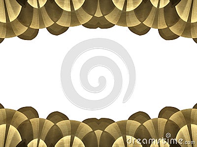 Abstract brown border frame Stock Photo