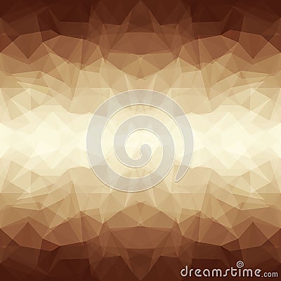 Abstract Brown Polygonal Background Vector Illustration