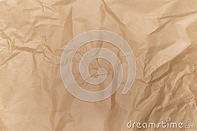 Abstract brown recyclable crumpled paper for background, no people, brown paper textures backgrounds for design Stock Photo