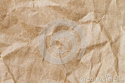 Abstract brown recycle crumpled paper for background : crease of Stock Photo