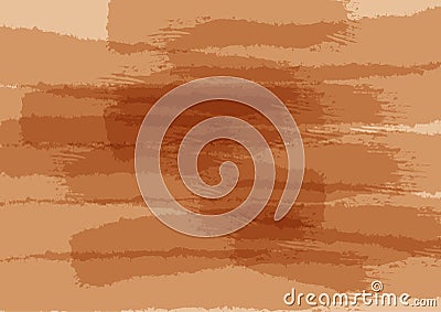 Abstract brown texture. Rectangular watercolour background. Vector Illustration