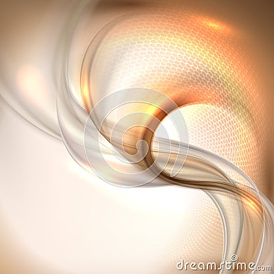 Abstract brown waving background Vector Illustration