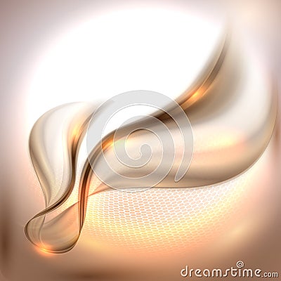 Abstract brown waving background Vector Illustration